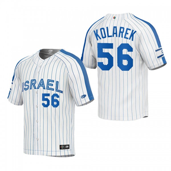 Adam Kolarek Israel Baseball White 2023 World Base...