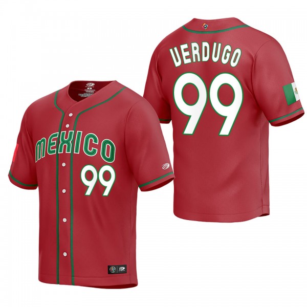 Alex Verdugo Mexico Baseball Red 2023 World Baseba...