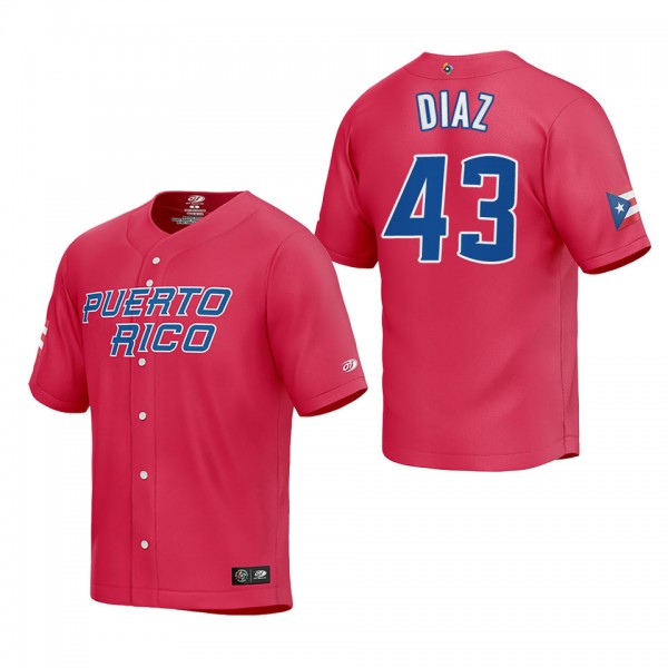 Alexis Diaz Puerto Rico Baseball Red 2023 World Ba...