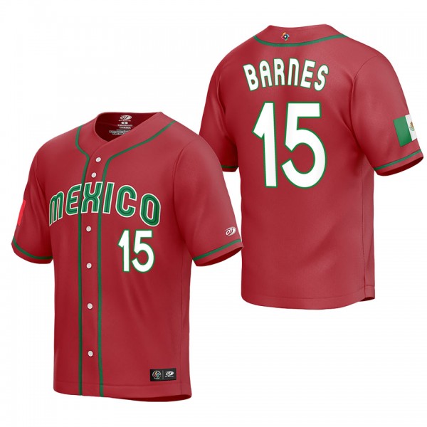 Austin Barnes Mexico Baseball Red 2023 World Baseb...