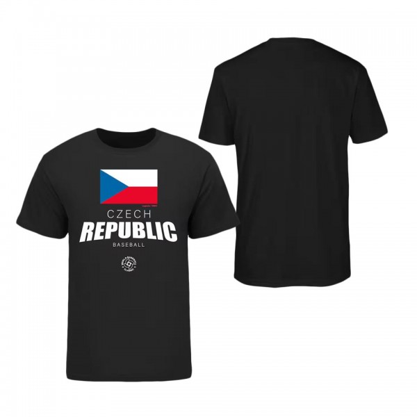 Men's Czech Republic Baseball LEGENDS Black 2023 W...