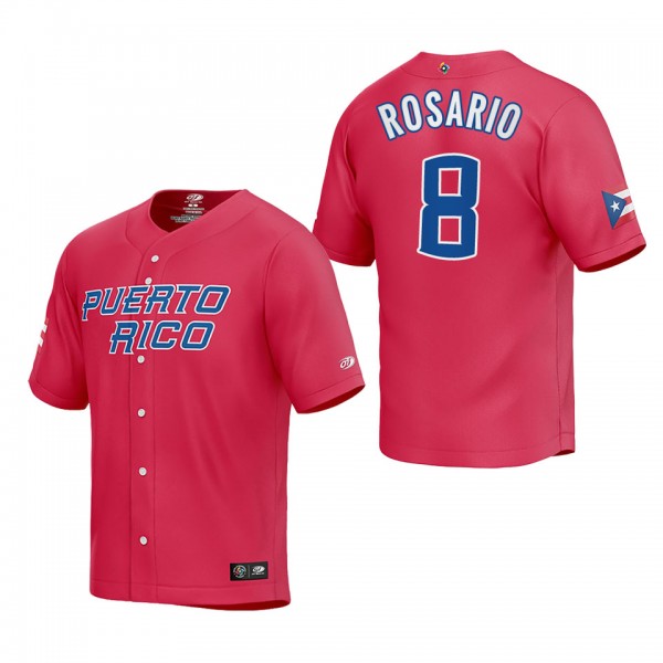 Eddie Rosario Puerto Rico Baseball Red 2023 World ...