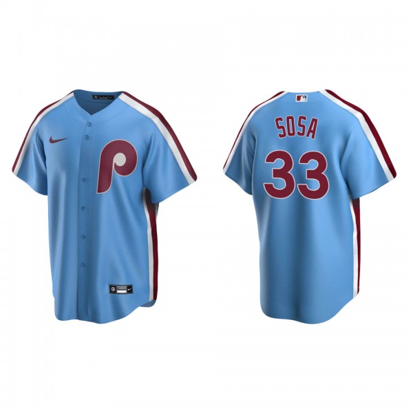 Phillies Edmundo Sosa Light Blue Cooperstown Colle...