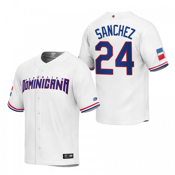 Gary Sanchez Men's Dominican Republic Baseball Whi...