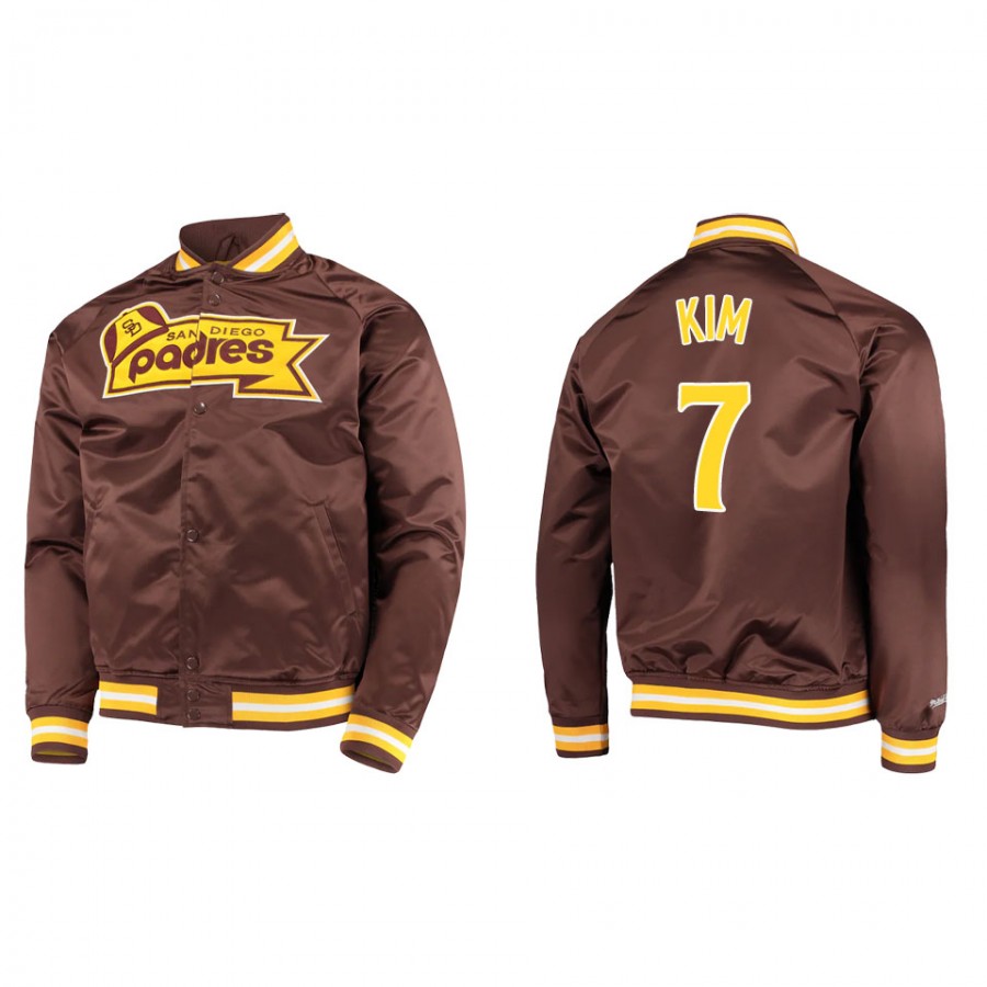 Ha-Seong Kim Men's San Diego Padres Mitchell & Ness Brown Lightweight ...