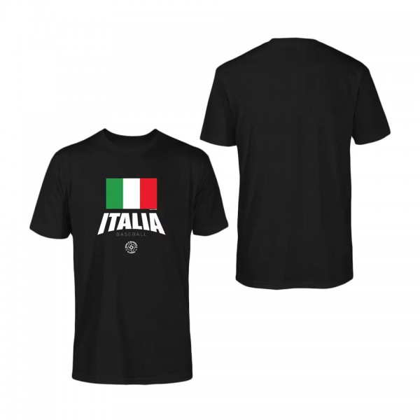 Men's Italy Baseball LEGENDS Black 2023 World Base...