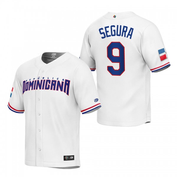 Jean Segura Men's Dominican Republic Baseball Whit...