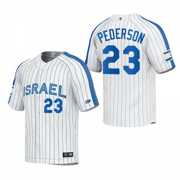 Joc Pederson Israel Baseball White 2023 World Base...