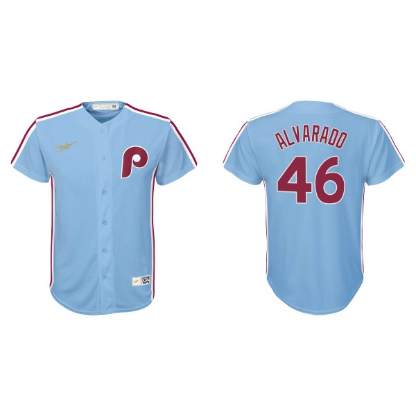 Youth Philadelphia Phillies Jose Alvarado Light Bl...