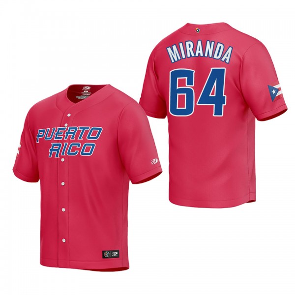 Jose Miranda Puerto Rico Baseball Red 2023 World B...