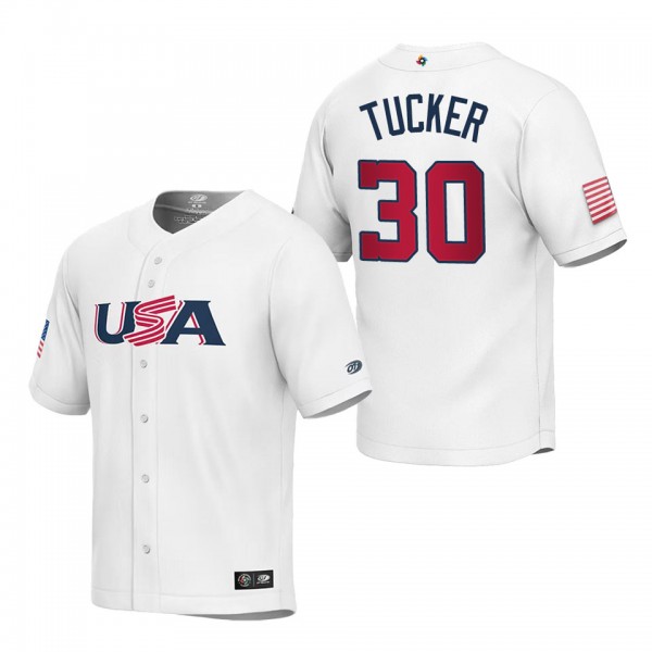 Kyle Tucker Youth USA Baseball White 2023 World Ba...