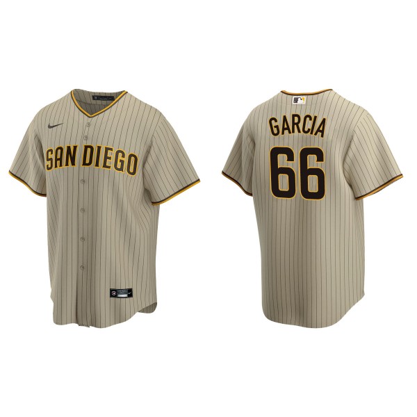 Men's San Diego Padres Luis Garcia Sand Brown Repl...