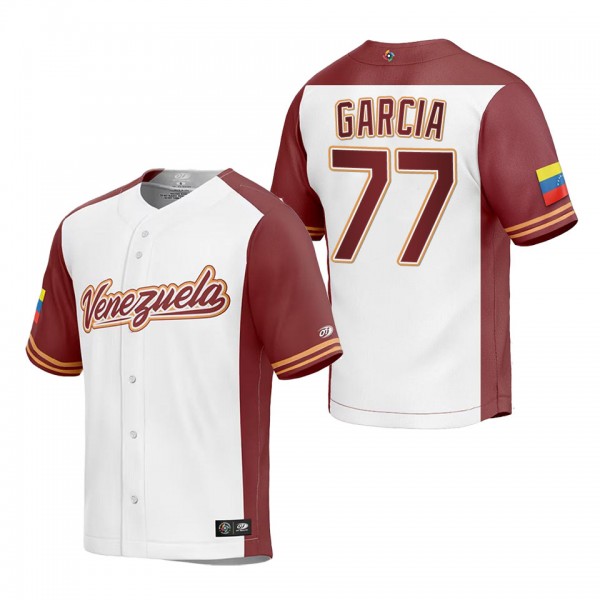 Luis Garcia Men's Venezuela Baseball White 2023 Wo...