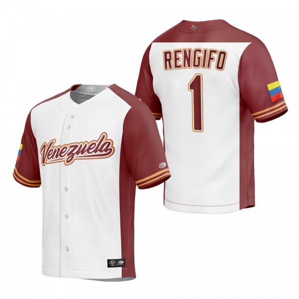 Luis Rengifo Men's Venezuela Baseball White 2023 W...