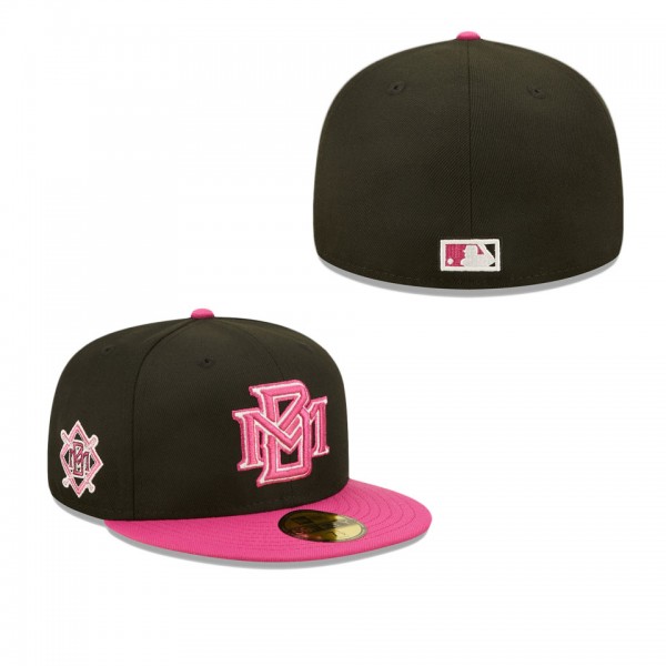 Men's Milwaukee Brewers Black Pink Passion 59FIFTY...