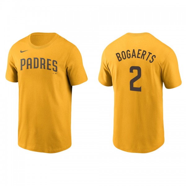 Men's San Diego Padres Xander Bogaerts Gold Name &...