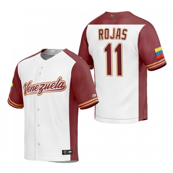 Miguel Rojas Men's Venezuela Baseball White 2023 W...