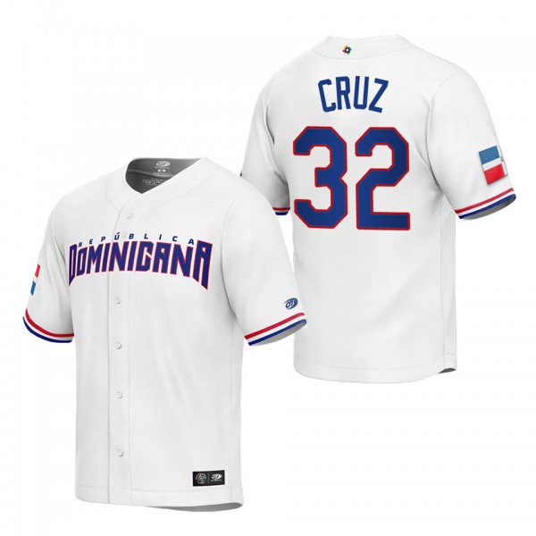 Nelson Cruz Dominican Republic Baseball White 2023 World Baseball