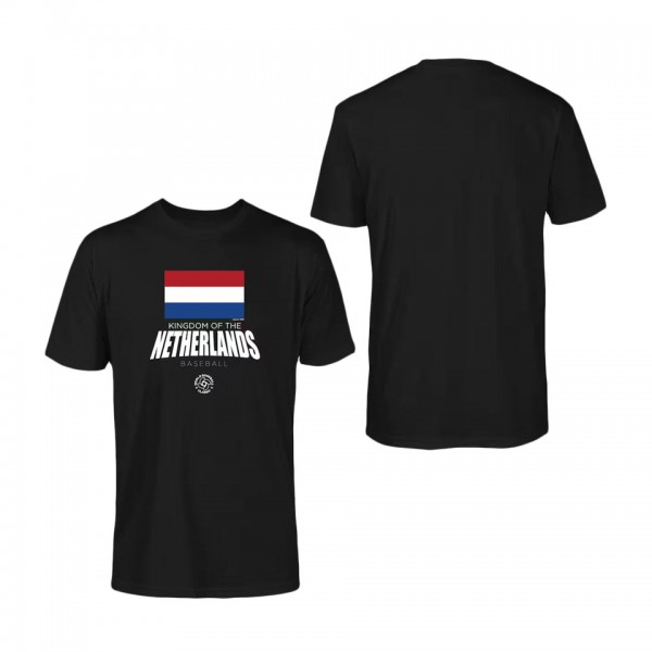 Men's Netherlands Baseball LEGENDS Black 2023 Worl...