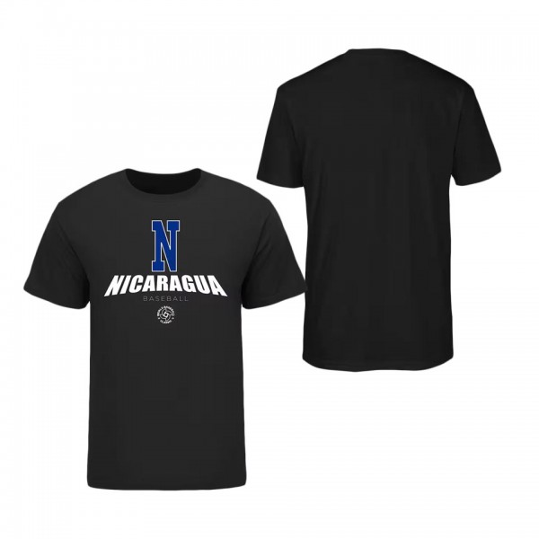 Men's Nicaragua Baseball LEGENDS Black 2023 World ...