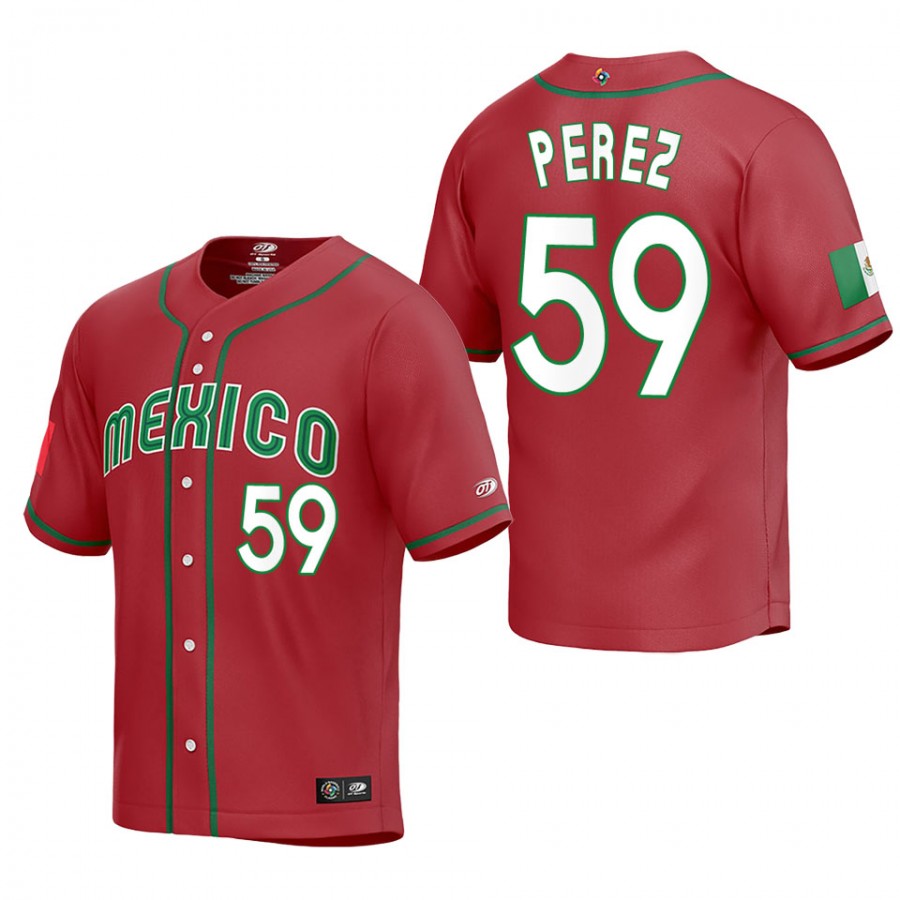 Oliver Perez Mexico Baseball Red World Baseball Classic Jersey