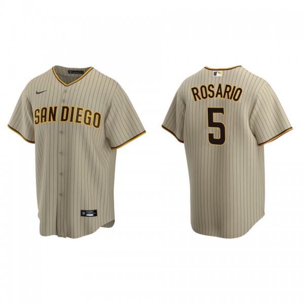 Men's San Diego Padres Eguy Rosario Sand Brown Rep...