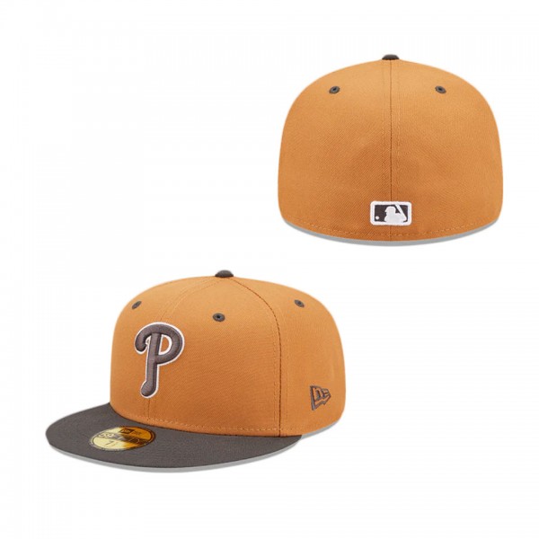 Philadelphia Phillies Color Pack Tan 59FIFTY Fitte...