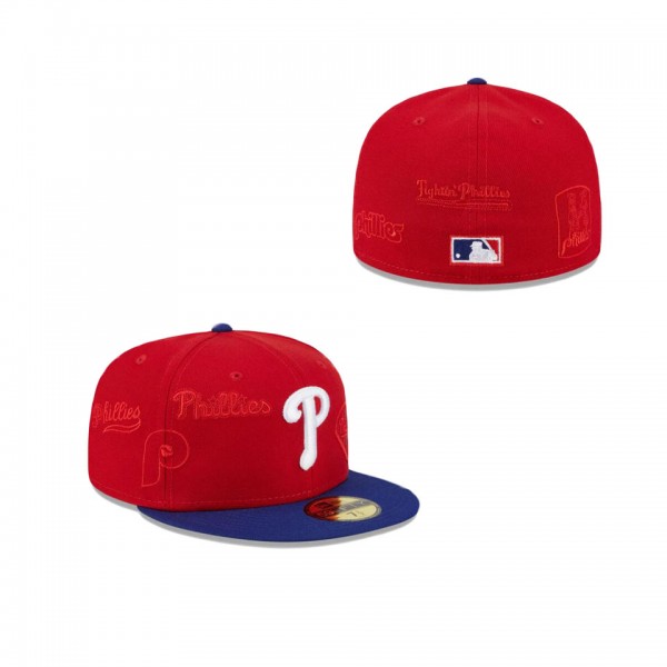 Philadelphia Phillies Multi Logo 59FIFTY Fitted Ha...