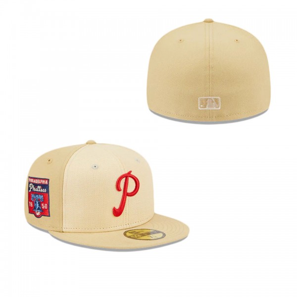 Philadelphia Phillies Raffia Front 59FIFTY Fitted ...