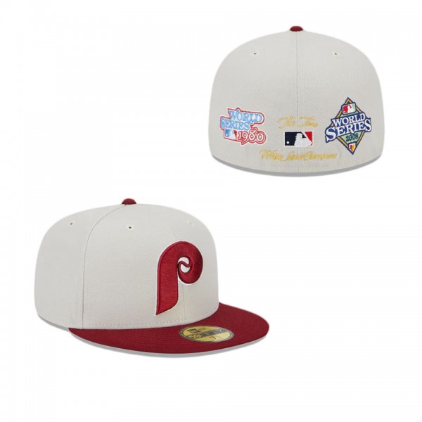 Philadelphia Phillies Varsity Letter 59FIFTY Fitte...