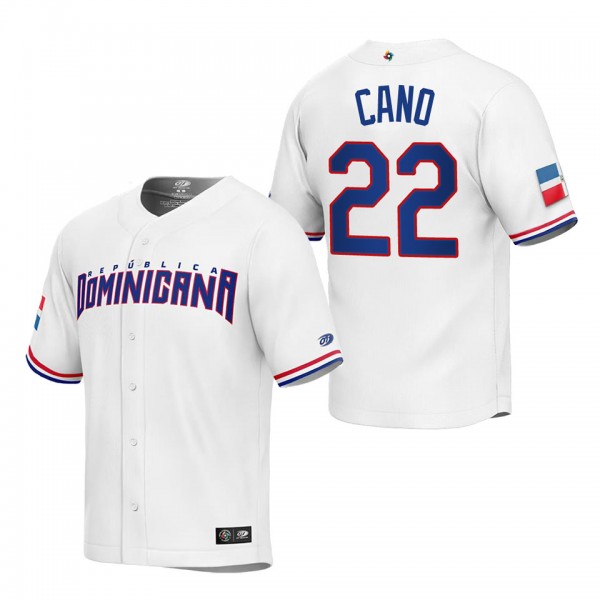 Robinson Cano Men's Dominican Republic Baseball Wh...