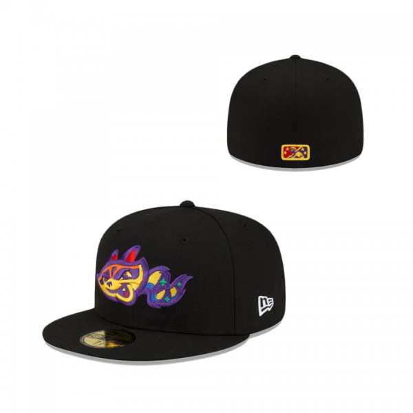 Rocket City Trash Pandas Pitch Black 59FIFTY Fitte...