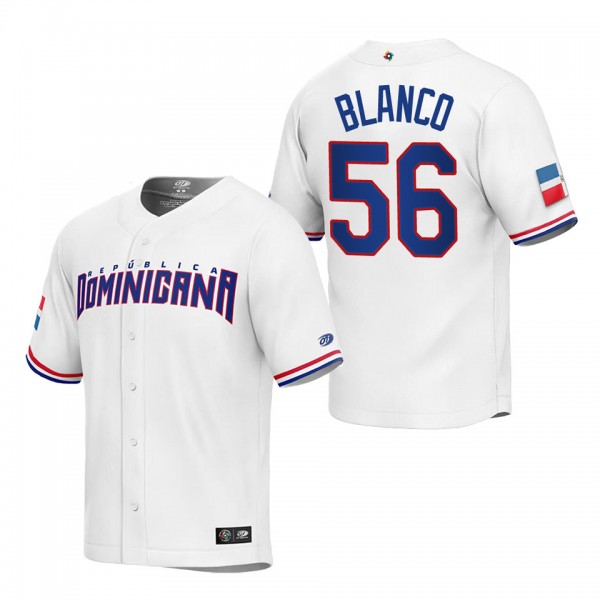 Ronel Blanco Men's Dominican Republic Baseball Whi...