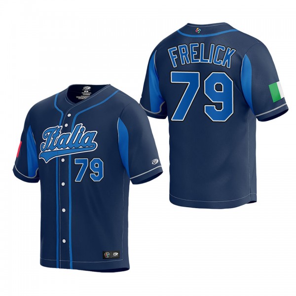 Sal Frelick Italy Baseball Navy 2023 World Basebal...