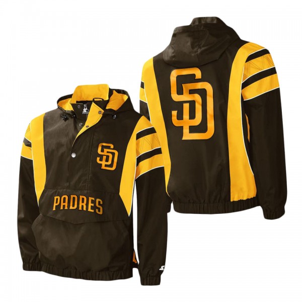 Men's San Diego Padres Starter Brown Impact Hoodie...