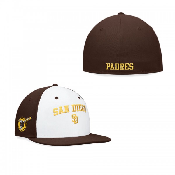 Men's San Diego Padres White Brown Iconic Color Bl...