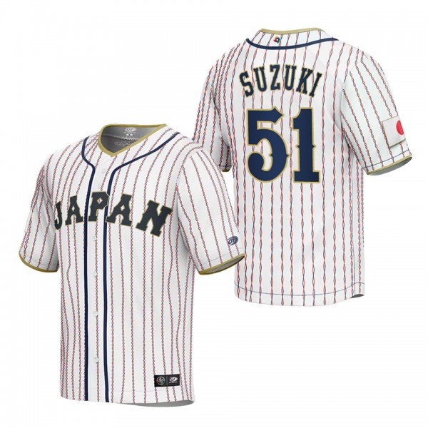 Seiya Suzuki Men's Japan Baseball White 2023 World...