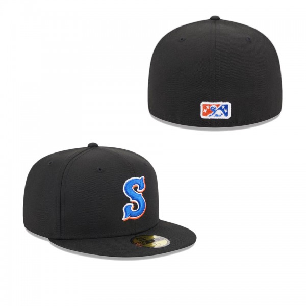 Men's Syracuse Mets Black Authentic Collection Alt...