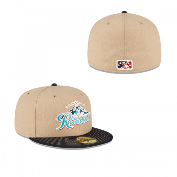 Tacoma Rainiers Just Caps Beige Camel 59FIFTY Fitt...