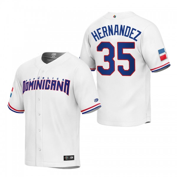 Teoscar Hernandez Dominican Republic Baseball White 2023 World Baseball