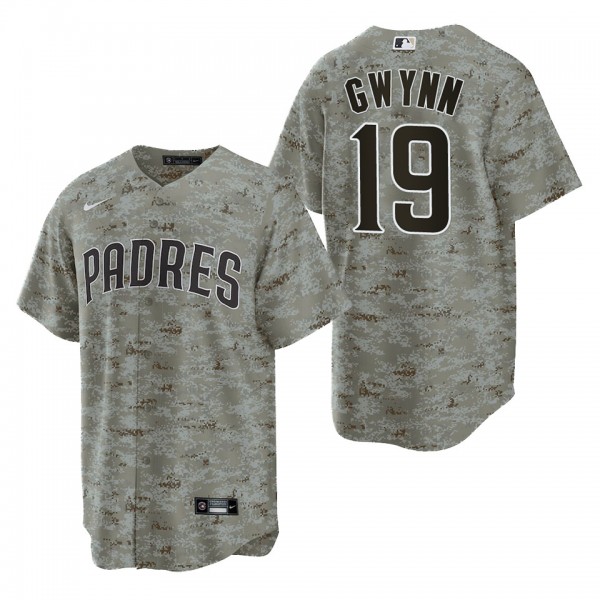 Tony Gwynn San Diego Padres Camo USMC Alternate Re...