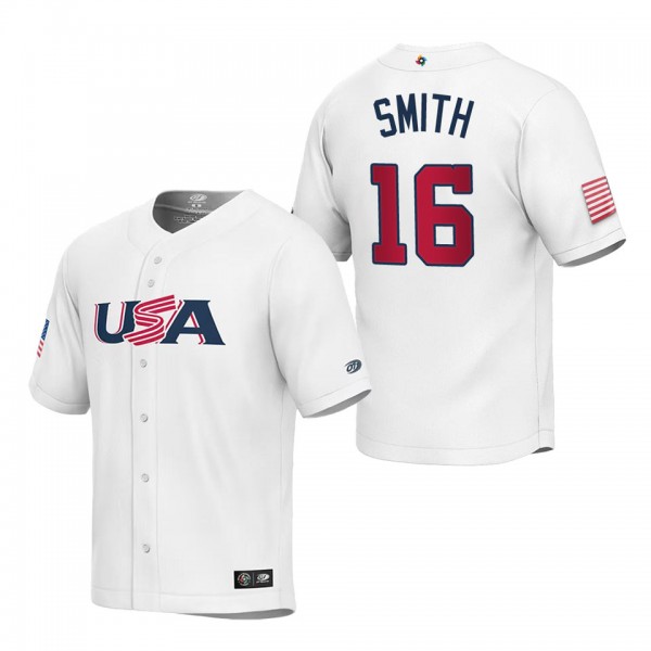 Will Smith Youth USA Baseball White 2023 World Bas...