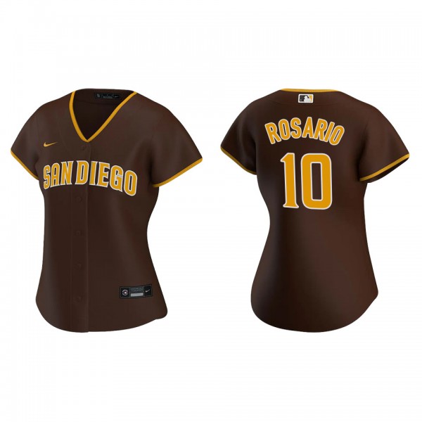 Women's Eguy Rosario San Diego Padres Brown Replic...