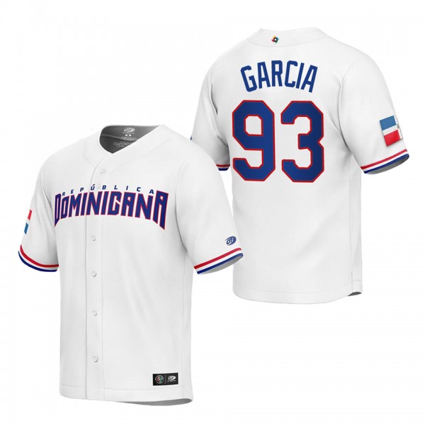 Yimi Garcia Men's Dominican Republic Baseball Whit...