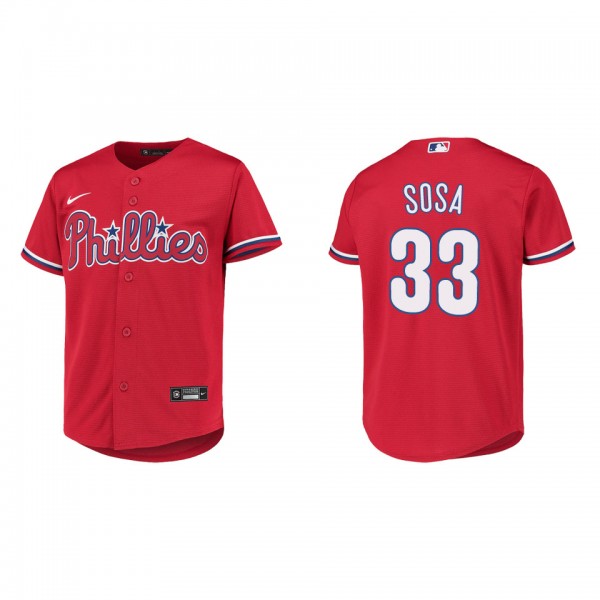 Youth Phillies Edmundo Sosa Red Replica Jersey