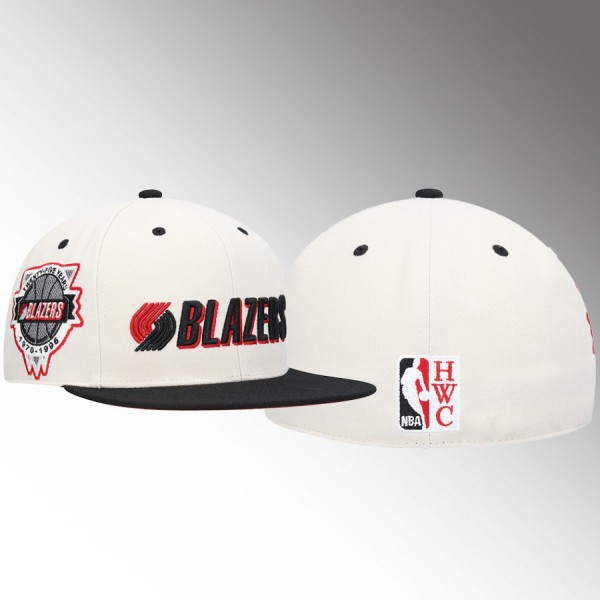 Portland Trail Blazers 25 Years Cream Hat