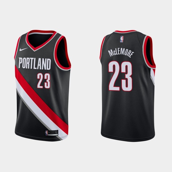 Blazers Black Ben McLemore #23 Swingman Jersey Ico...