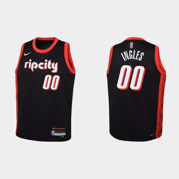 Blazers 75th Anniversary Black Joe Ingles Youth Je...