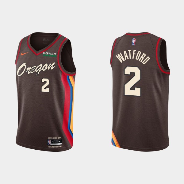 Blazers Trendon Watford #2 City Edition Chocolate ...