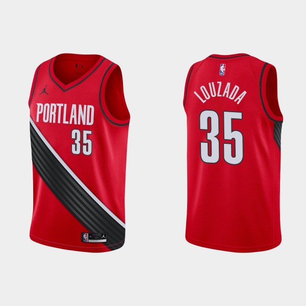 Blazers Red Didi Louzada #35 Statement Jersey Swingman